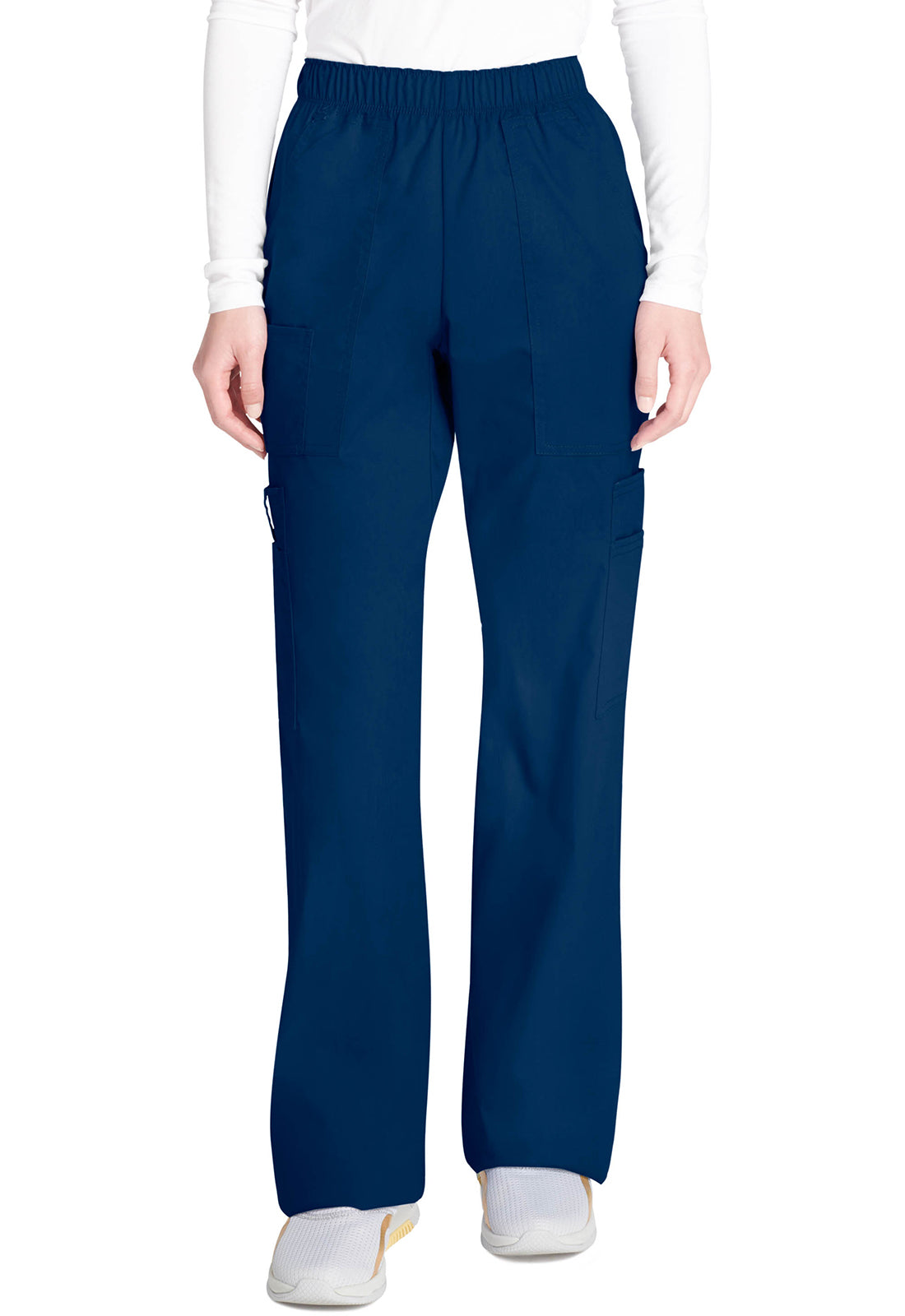 Cargo broek met middelhoge taille en elastische tailleband met 7 zakken en Core Stretch WWE4005