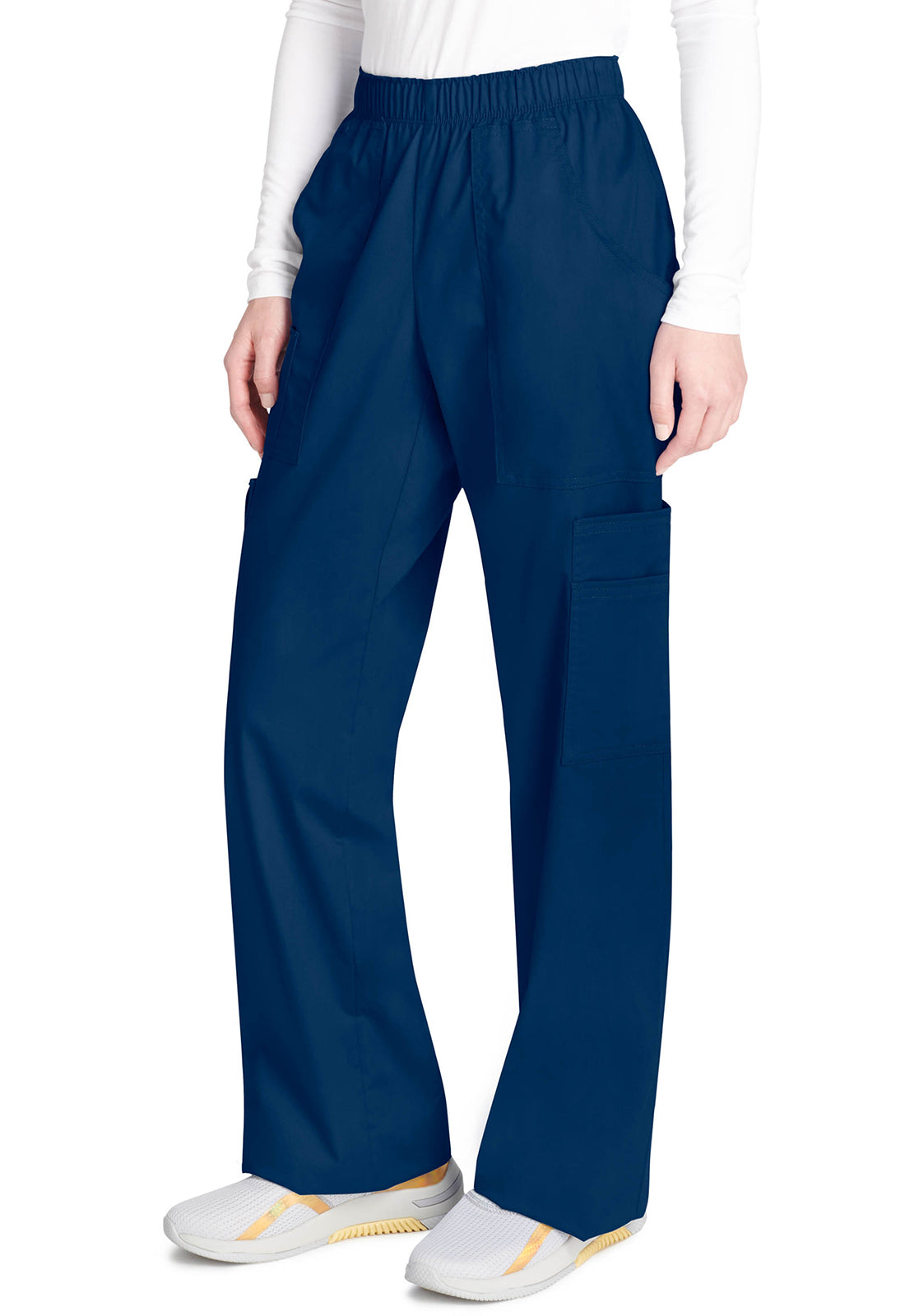 Cargo broek met middelhoge taille en elastische tailleband met 7 zakken en Core Stretch WWE4005