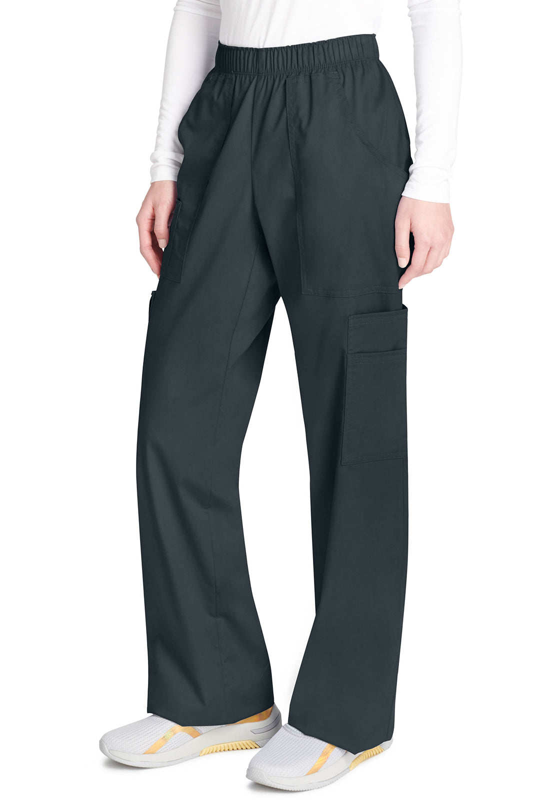 Cargo broek met middelhoge taille en elastische tailleband met 7 zakken en Core Stretch WWE4005