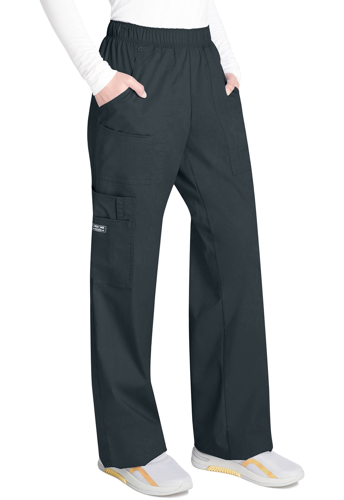 Cargo broek met middelhoge taille en elastische tailleband met 7 zakken en Core Stretch WWE4005