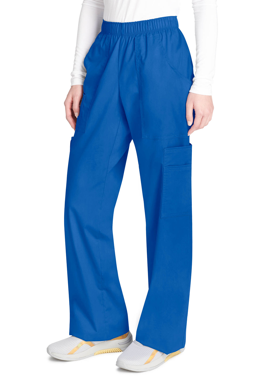 Cargo broek met middelhoge taille en elastische tailleband met 7 zakken en Core Stretch WWE4005