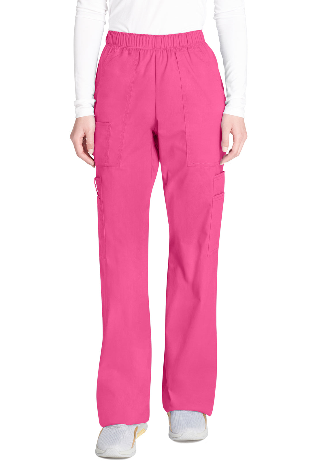 Cargo broek met middelhoge taille en elastische tailleband met 7 zakken en Core Stretch WWE4005