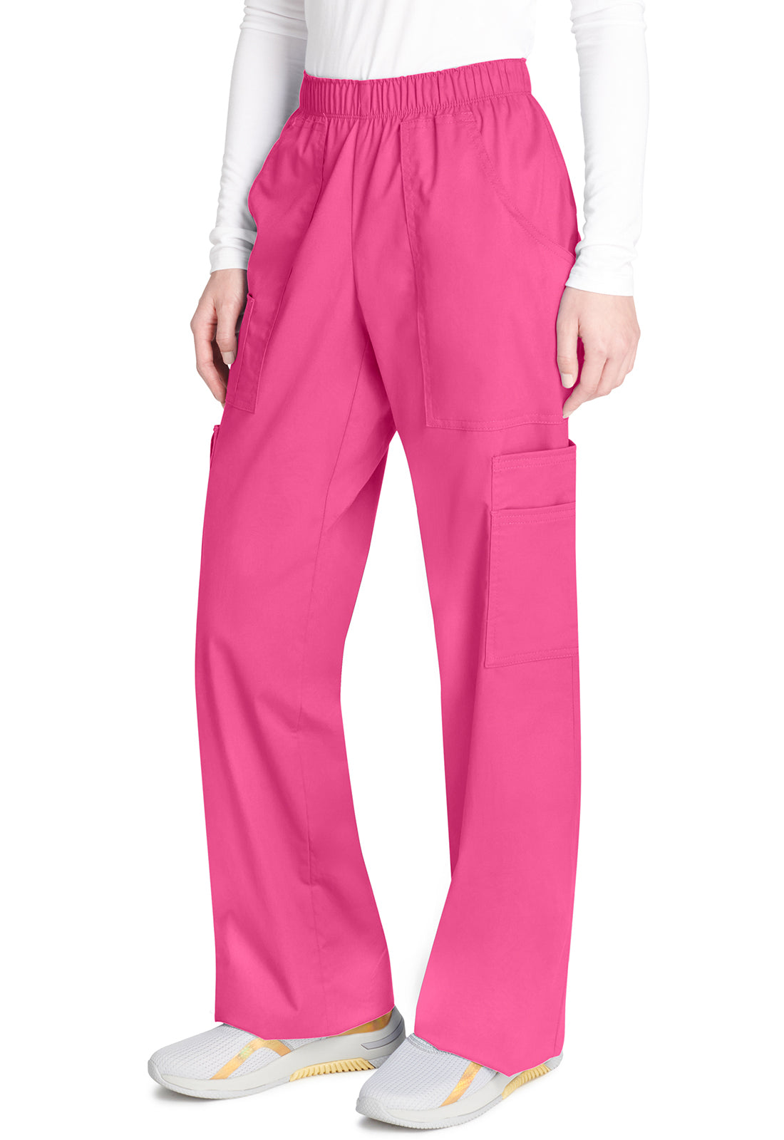 Cargo broek met middelhoge taille en elastische tailleband met 7 zakken en Core Stretch WWE4005