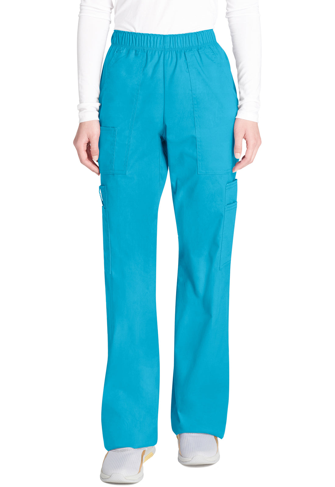 Cargo broek met middelhoge taille en elastische tailleband met 7 zakken en Core Stretch WWE4005
