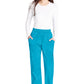 Cargo broek met middelhoge taille en elastische tailleband met 7 zakken en Core Stretch WWE4005