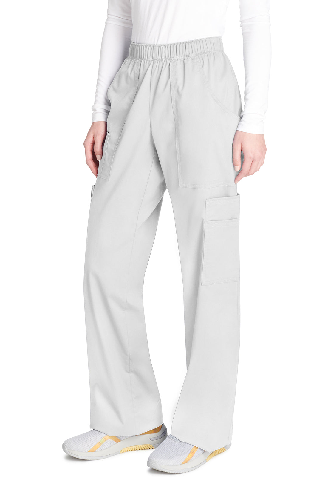 Cargo broek met middelhoge taille en elastische tailleband met 7 zakken en Core Stretch WWE4005