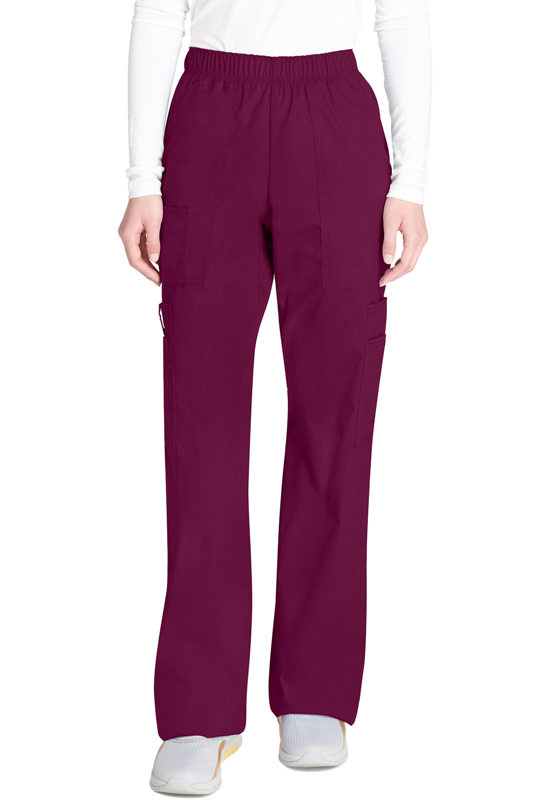 Cargo broek met middelhoge taille en elastische tailleband met 7 zakken en Core Stretch WWE4005