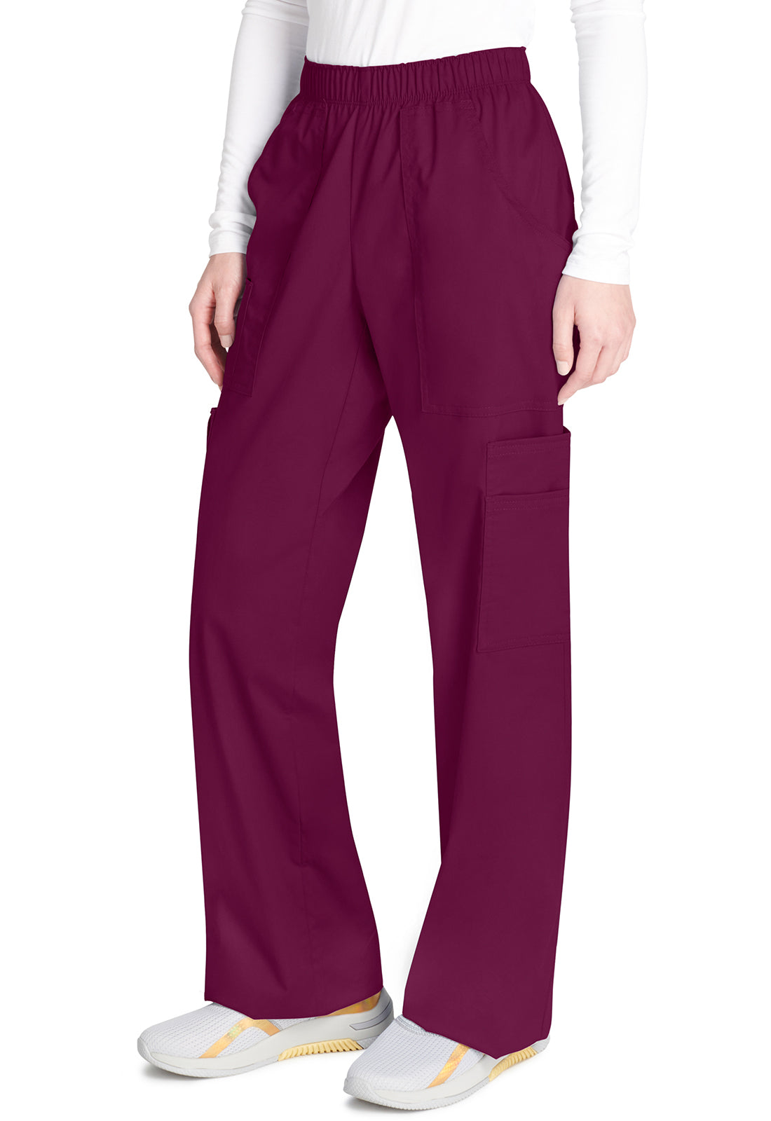 Cargo broek met middelhoge taille en elastische tailleband met 7 zakken en Core Stretch WWE4005