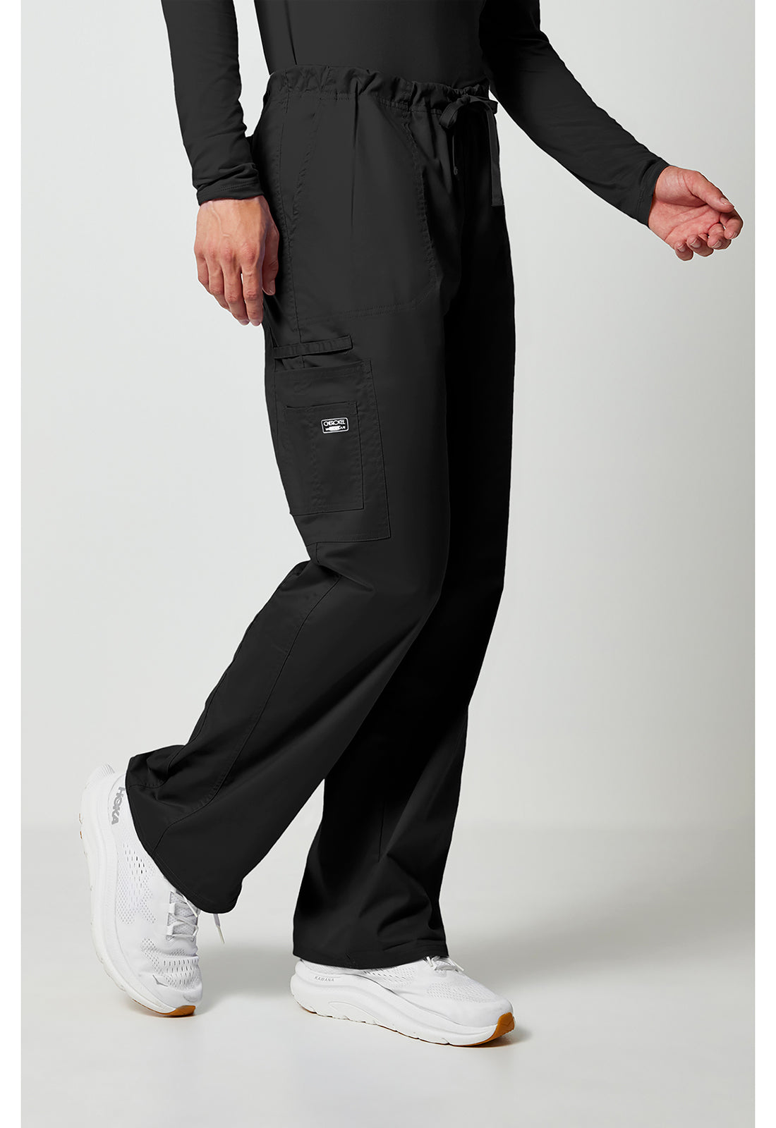 Unisex cargo broek met trekkoord met rechte pijpen en Core Stretch WWE4043