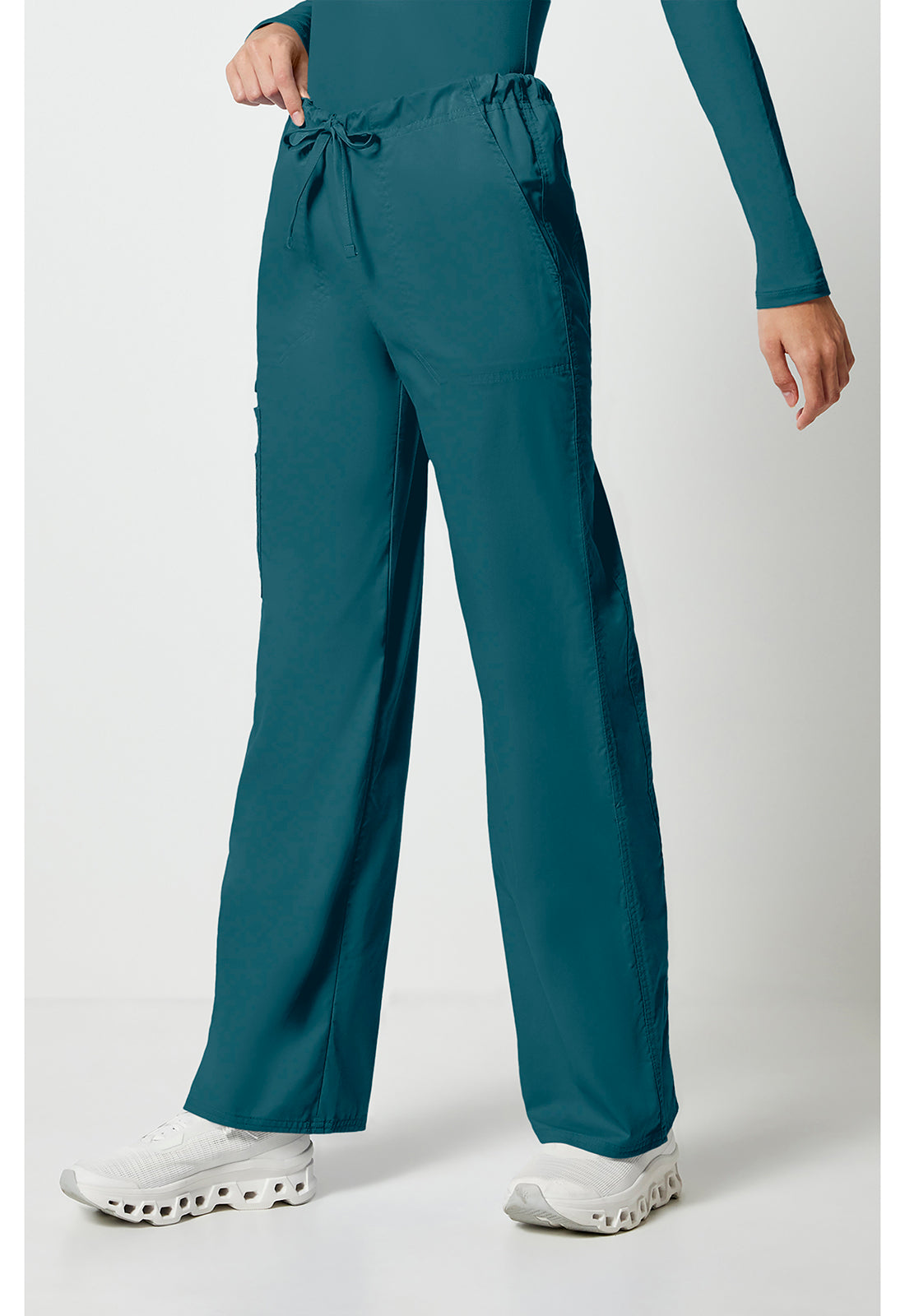 Unisex cargo broek met trekkoord met rechte pijpen en Core Stretch WWE4043