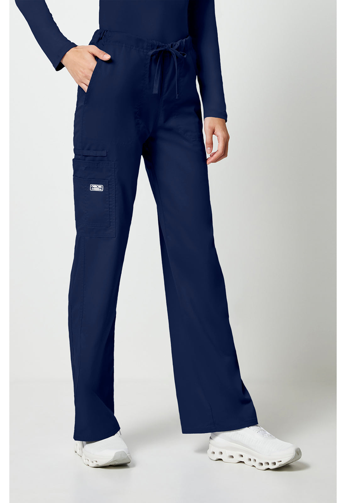 Unisex cargo broek met trekkoord met rechte pijpen en Core Stretch WWE4043