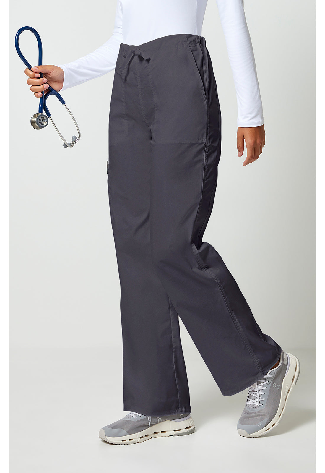 Unisex cargo broek met trekkoord met rechte pijpen en Core Stretch WWE4043