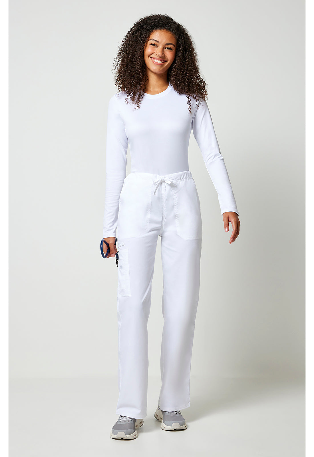 Unisex cargo broek met trekkoord met rechte pijpen en Core Stretch WWE4043