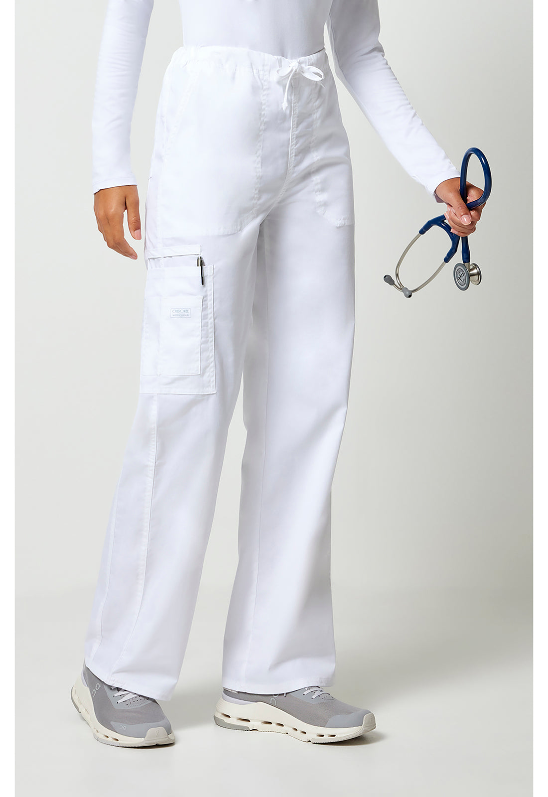 Unisex cargo broek met trekkoord met rechte pijpen en Core Stretch WWE4043