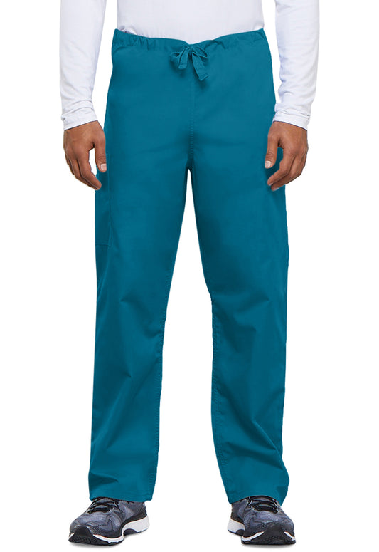 Unisex cargo broek met trekkoord met rechte pijpen en traditionele pasvorm