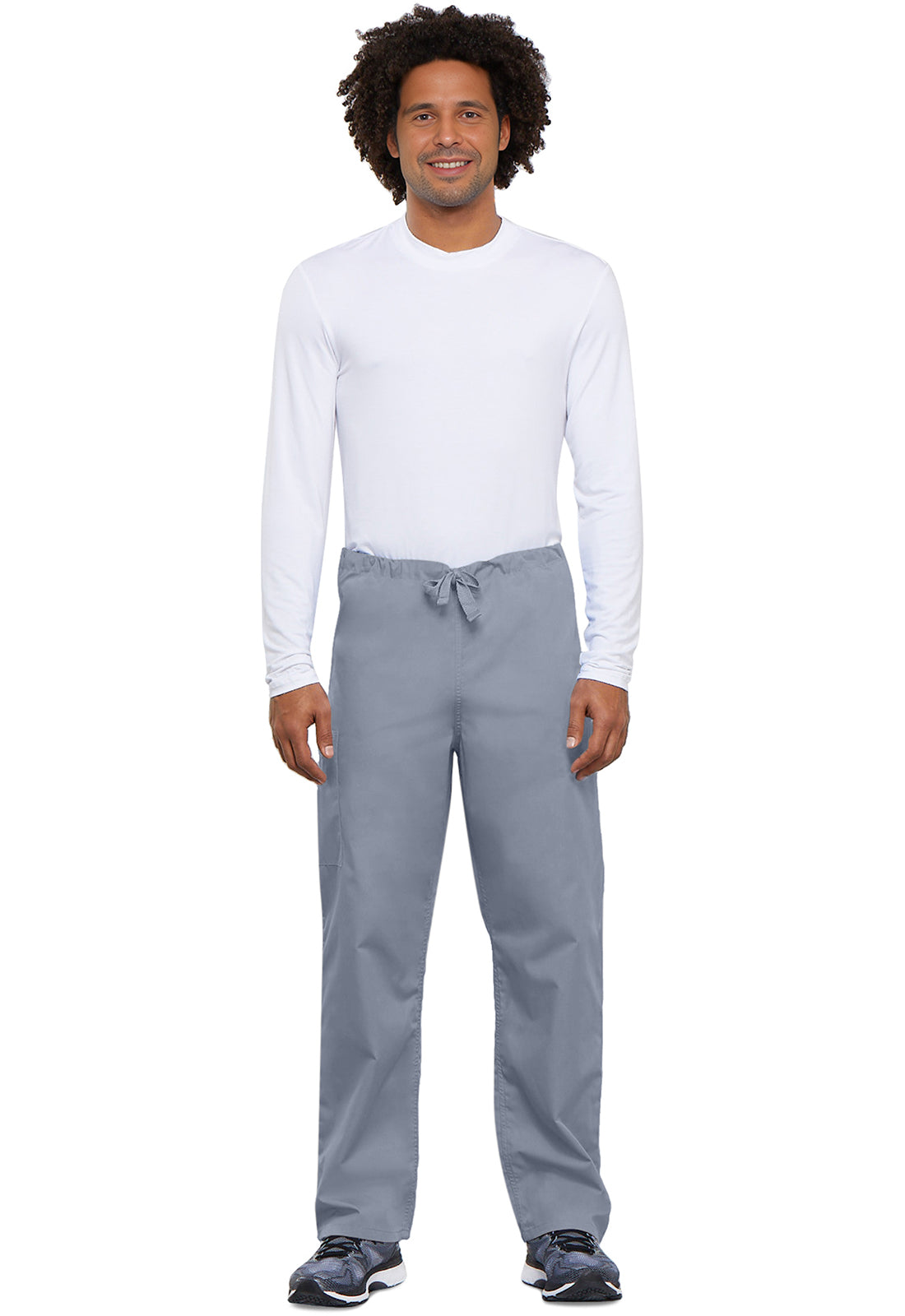 Unisex cargo broek met trekkoord met rechte pijpen en traditionele pasvorm