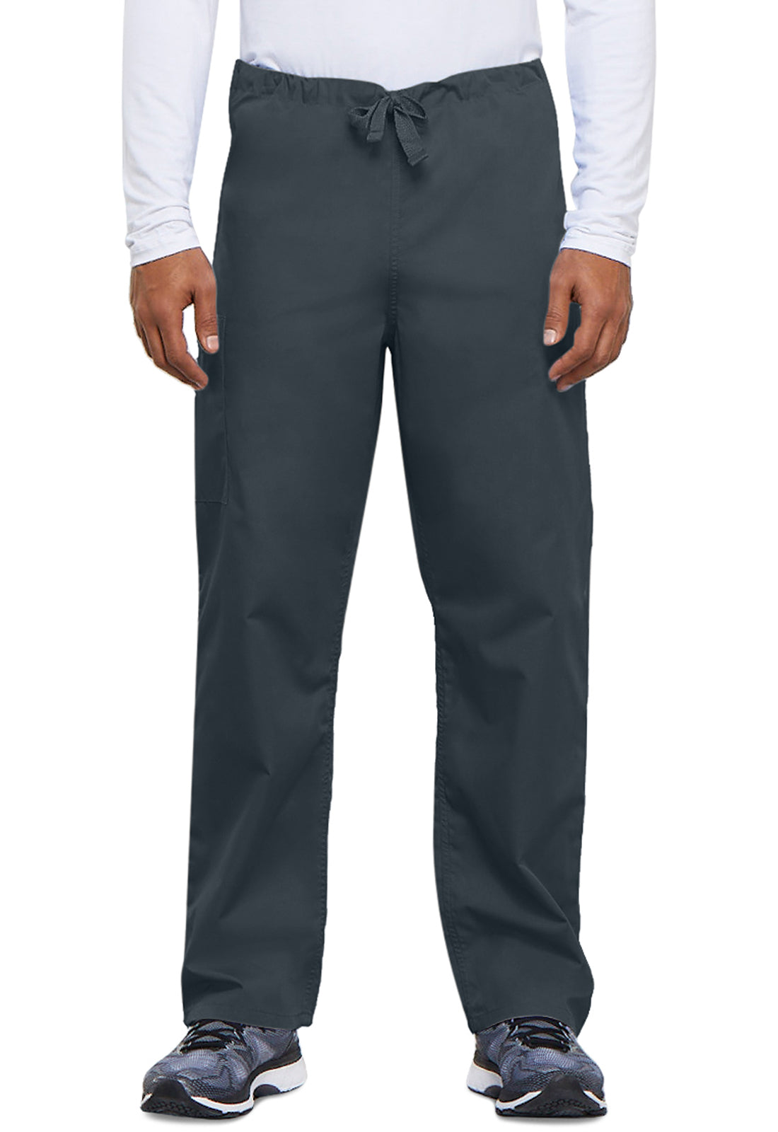 Unisex cargo broek met trekkoord met rechte pijpen en traditionele pasvorm