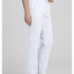 Middelhoge taille, slim fit, rechte broek met trekkoord met elastische tailleband en 2-way stretch WWE4203