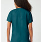 Top met V-hals met dolmanmouwen en traditionele pasvorm