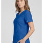 Top met V-hals met prinsessennaden, stethoscooplus en 2-way stretch WWE4710
