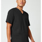 Unisex V-hals top met traditionele pasvorm en 2-way stretch