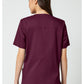 Unisex V-hals top met traditionele pasvorm en 2-way stretch