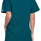 Unisex V-hals top met traditionele pasvorm en borstzak WWE4876