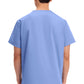 Unisex V-hals top met traditionele pasvorm en borstzak WWE4876