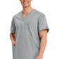Unisex V-hals top met traditionele pasvorm en borstzak WWE4876