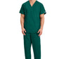 Unisex V-hals top met traditionele pasvorm en borstzak WWE4876