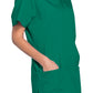 Unisex V-hals top met traditionele pasvorm en borstzak WWE4876