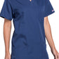 Unisex V-hals top met traditionele pasvorm en borstzak WWE4876