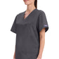 Unisex V-hals top met traditionele pasvorm en borstzak WWE4876