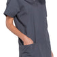 Unisex V-hals top met traditionele pasvorm en borstzak WWE4876