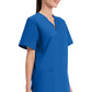 Unisex V-hals top met traditionele pasvorm en borstzak WWE4876
