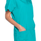 Unisex V-hals top met traditionele pasvorm en borstzak WWE4876