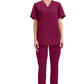 Unisex V-hals top met traditionele pasvorm en borstzak WWE4876