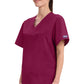 Unisex V-hals top met traditionele pasvorm en borstzak WWE4876