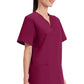 Unisex V-hals top met traditionele pasvorm en borstzak WWE4876