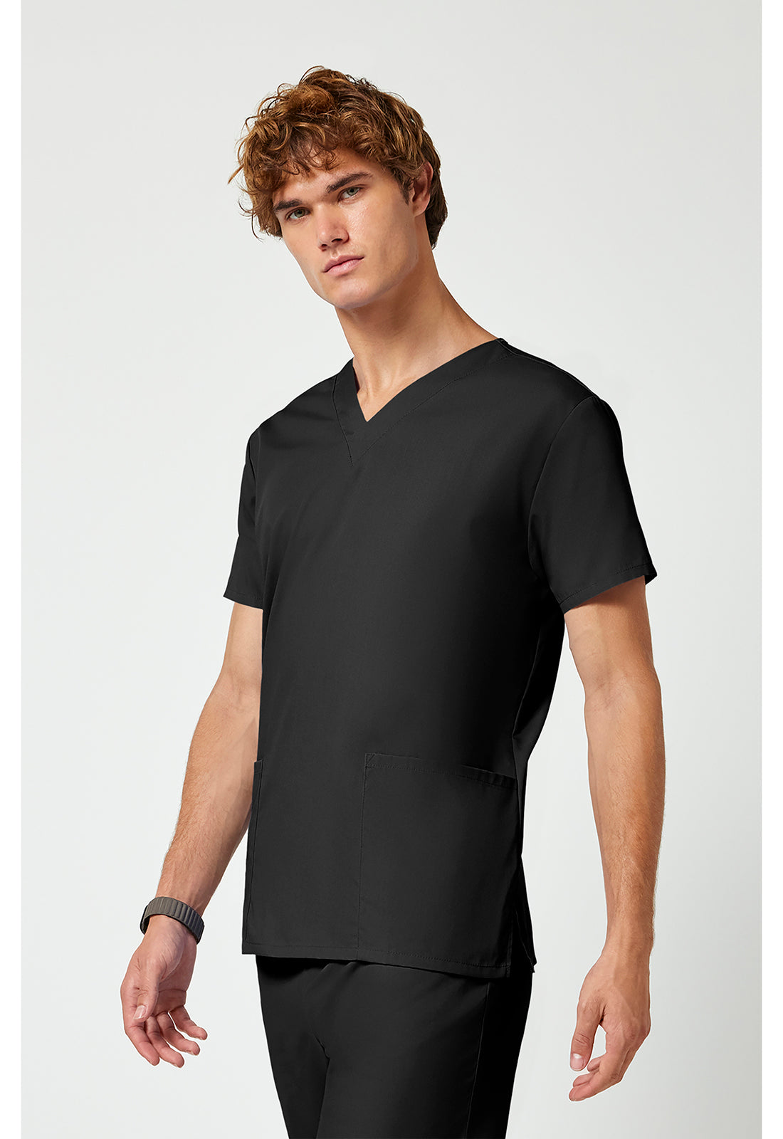 Unisex top en broek set met V-hals en trekkoordbroek WWE530C