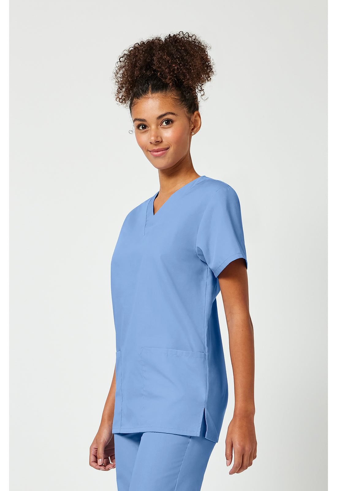 Unisex top en broek set met V-hals en trekkoordbroek WWE530C