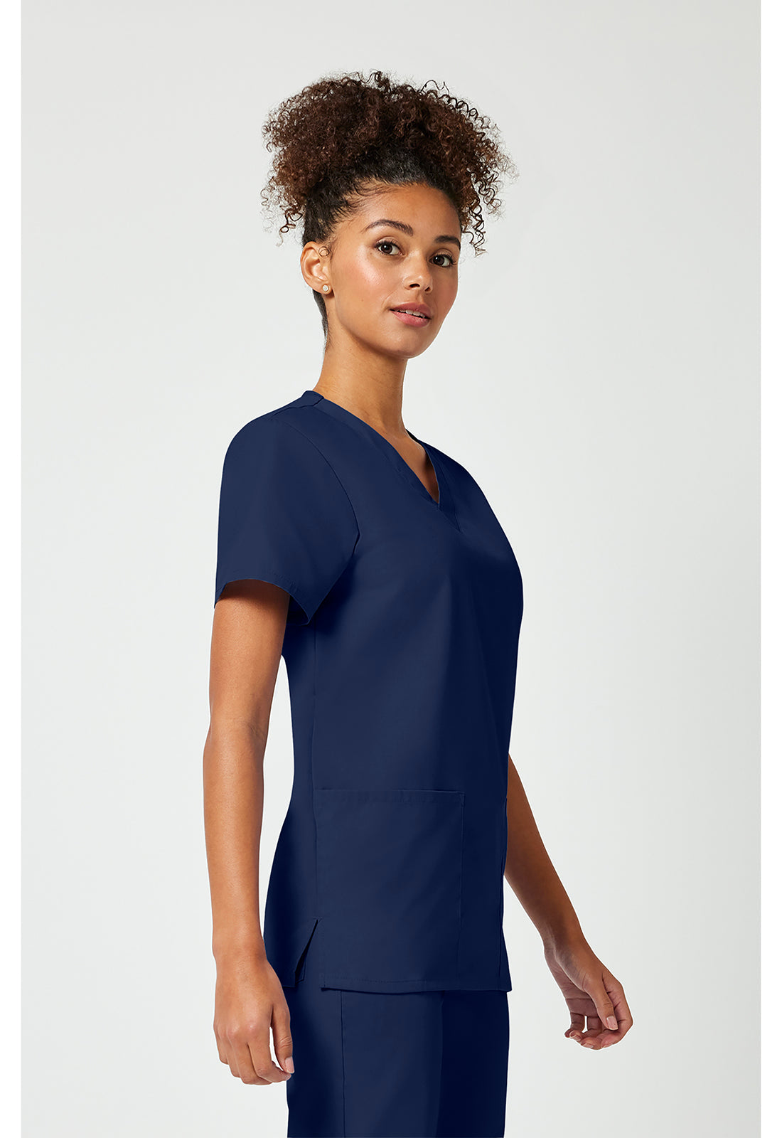 Unisex top en broek set met V-hals en trekkoordbroek WWE530C