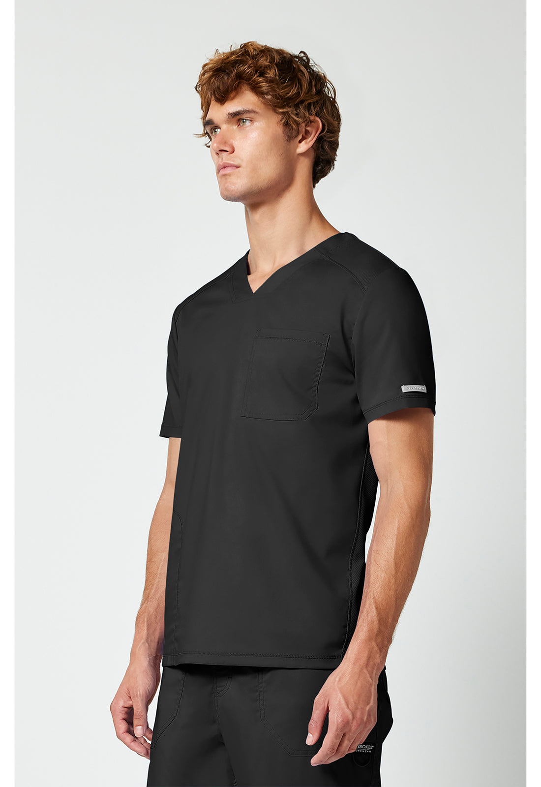 Cherokee Workwear Heren T-shirt met V-hals met mesh details en veiligheidsritszak WWE603