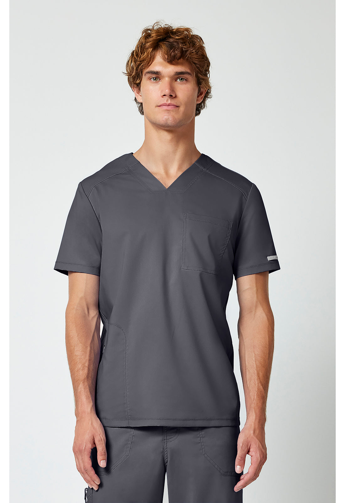 Cherokee Workwear Heren T-shirt met V-hals met mesh details en veiligheidsritszak WWE603