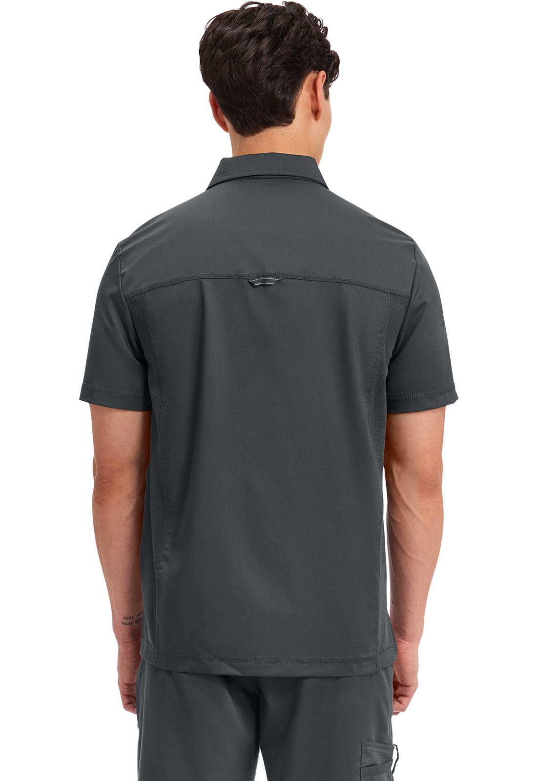 Polo shirt voor heren met mesh schouderpanelen en 2-way stretch WWE615