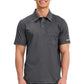 Polo shirt voor heren met mesh schouderpanelen en 2-way stretch WWE615