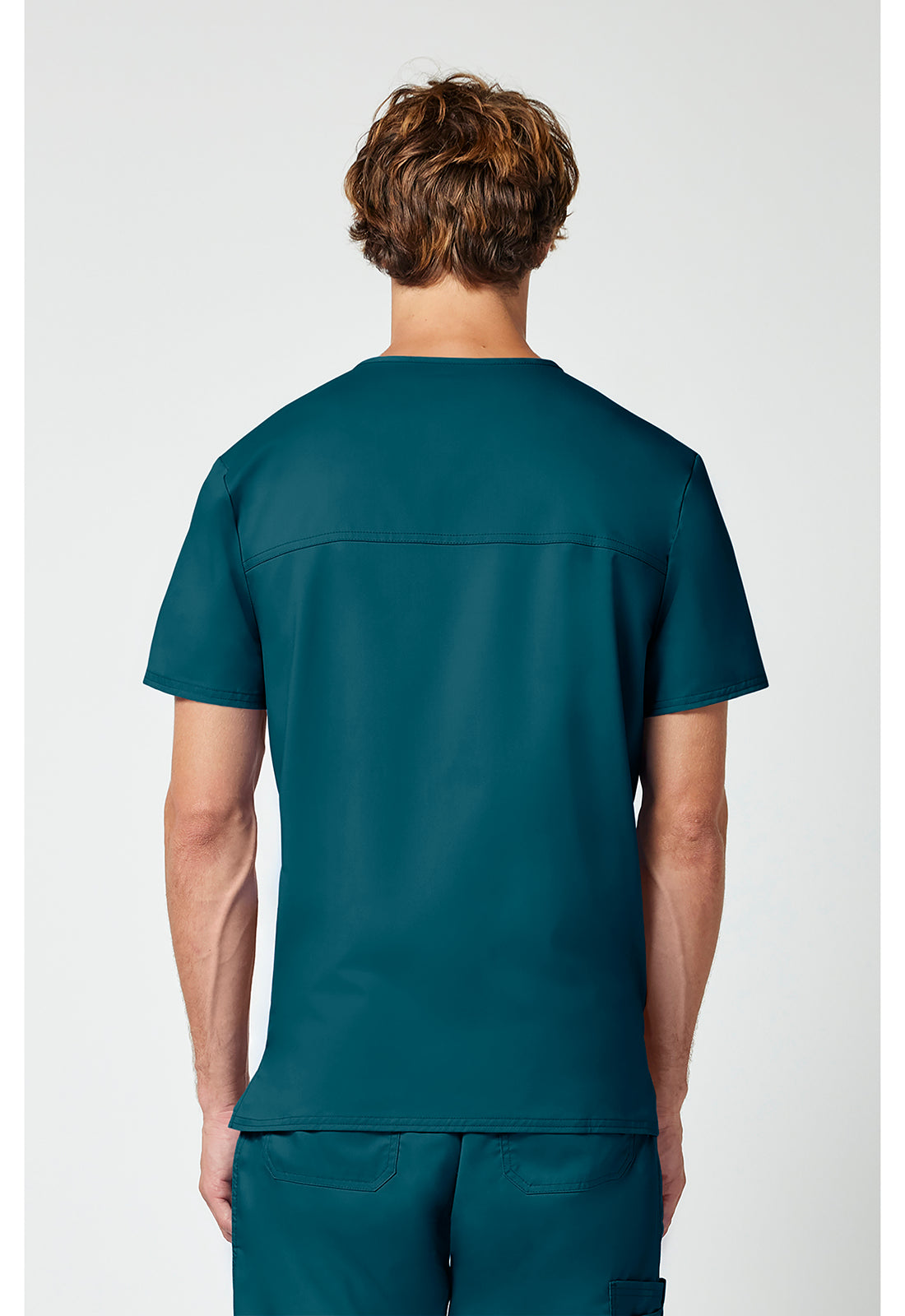 Cherokee Workwear Heren T-shirt met V-hals met moderne pasvorm en ID-lus WWE670