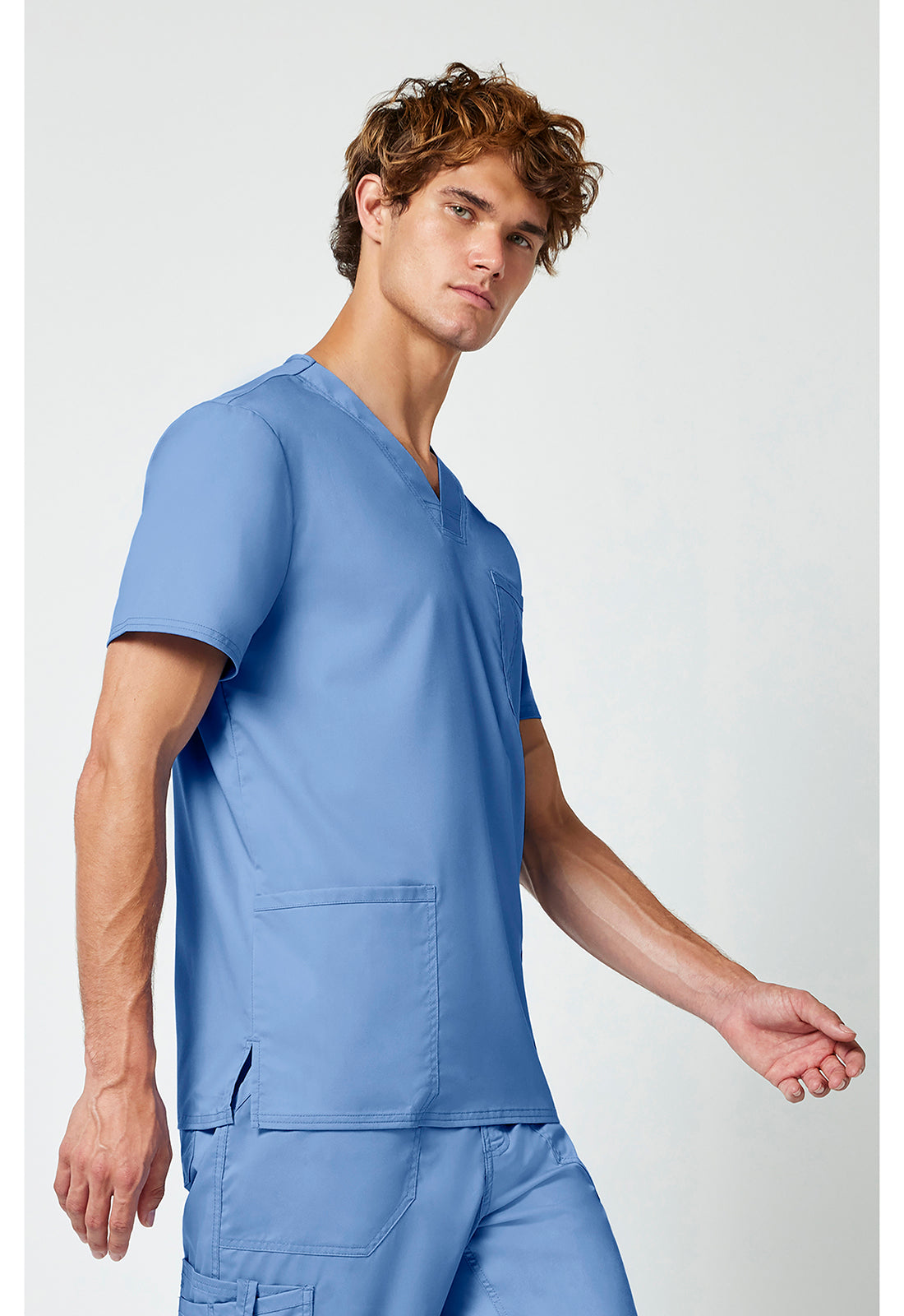 Cherokee Workwear Heren T-shirt met V-hals met moderne pasvorm en ID-lus WWE670