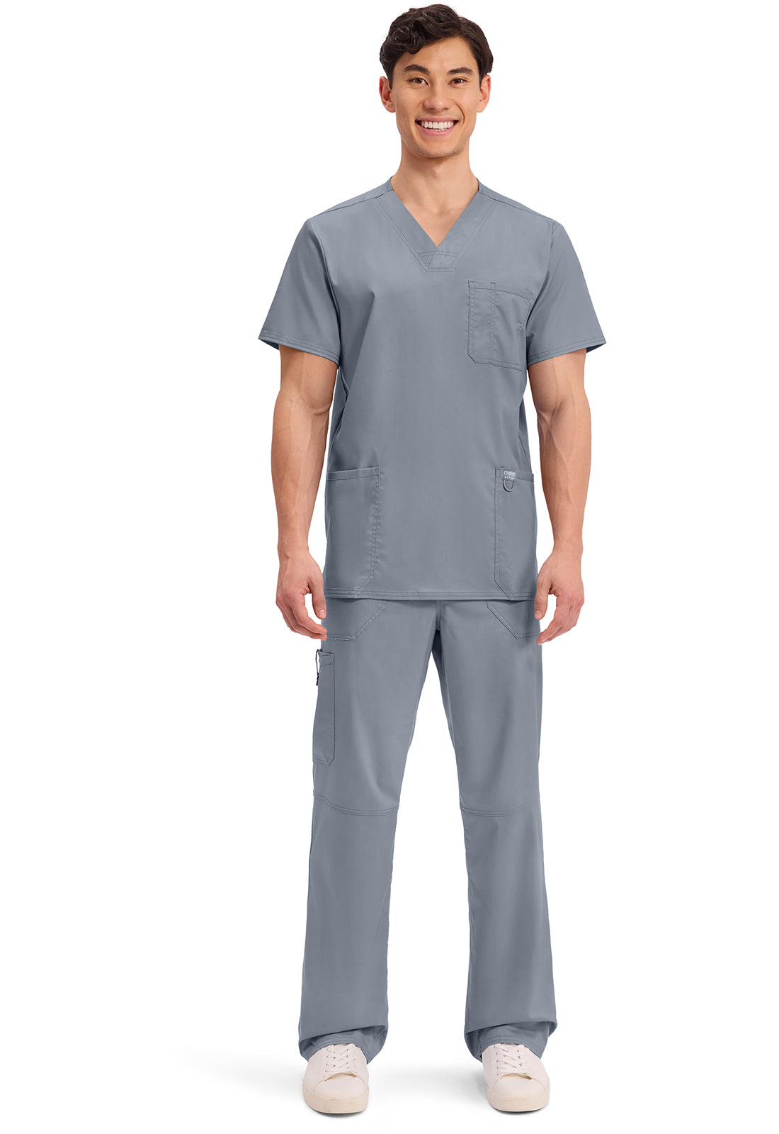 Cherokee Workwear Heren T-shirt met V-hals met moderne pasvorm en ID-lus WWE670