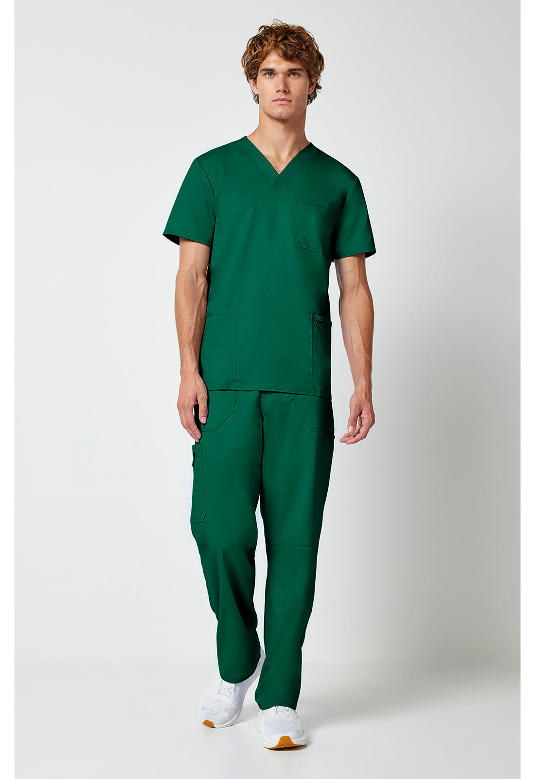 Cherokee Workwear Heren T-shirt met V-hals met moderne pasvorm en ID-lus WWE670